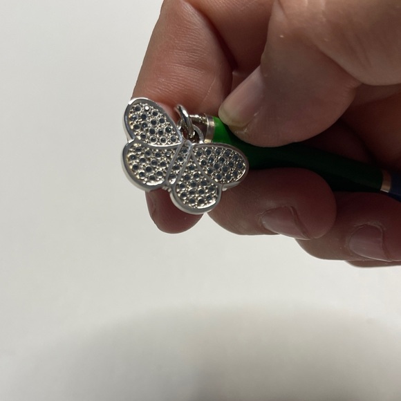 Coach Green and Blue Pen with Butterfly Coach Charm - Picture 2 of 5